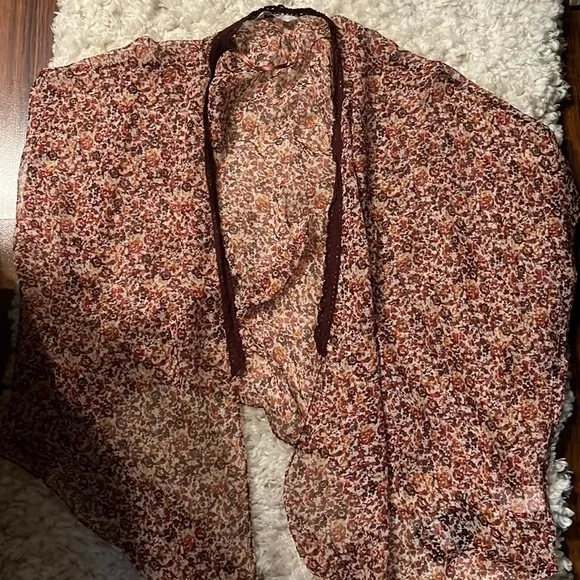Nwt lucky brand boho floral kimono - Picture 1 of 5